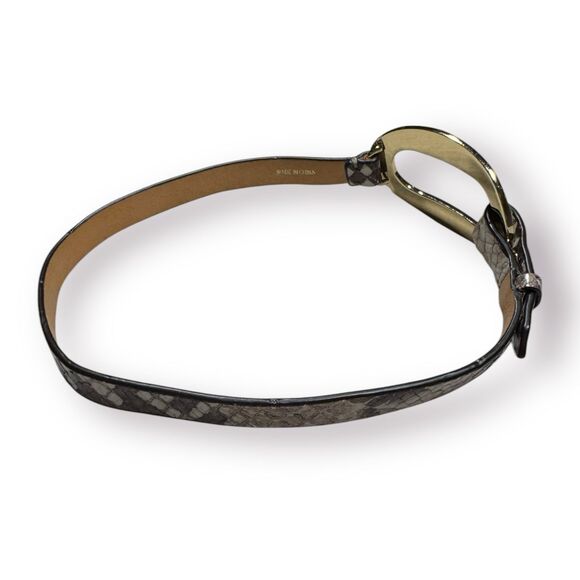 Coach Snakeskin and Gold tone Metal Bracelet Women’s Wrap Vintage‎ Elegant - Picture 4 of 5